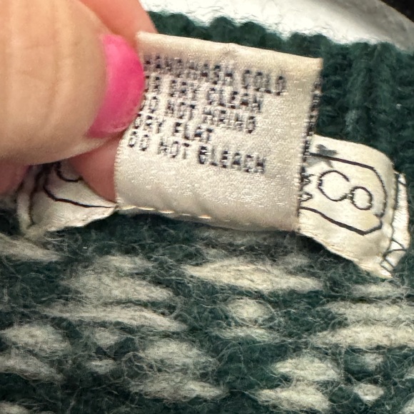 Vintage GAP CLOTHING CO. Old 80's 90's Sweater Knit Nordic Pattern All Over Wool - Picture 7 of 7